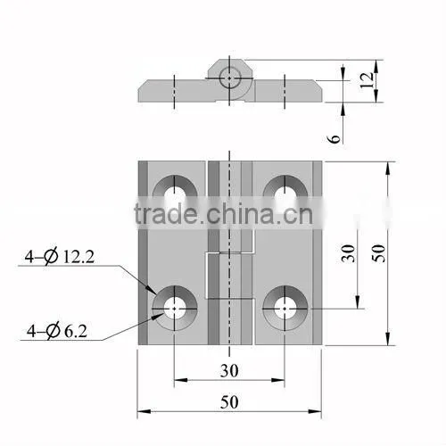 Generator door hinge