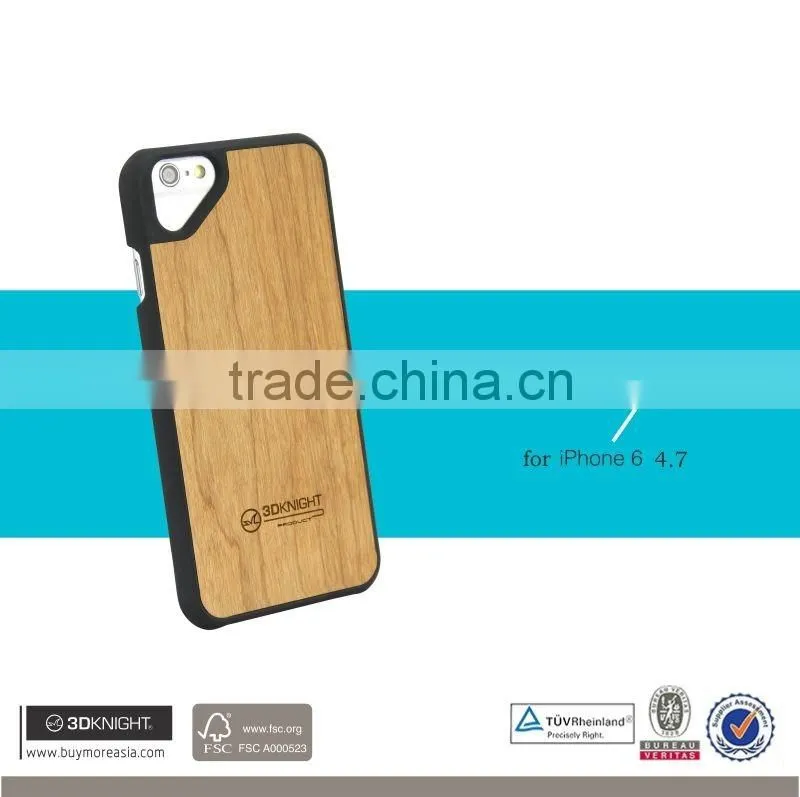 Bamboo Wood Back Cover For iPhone 6 ,For iPhone 6 back case real wooden material luxury new arrival phone covers