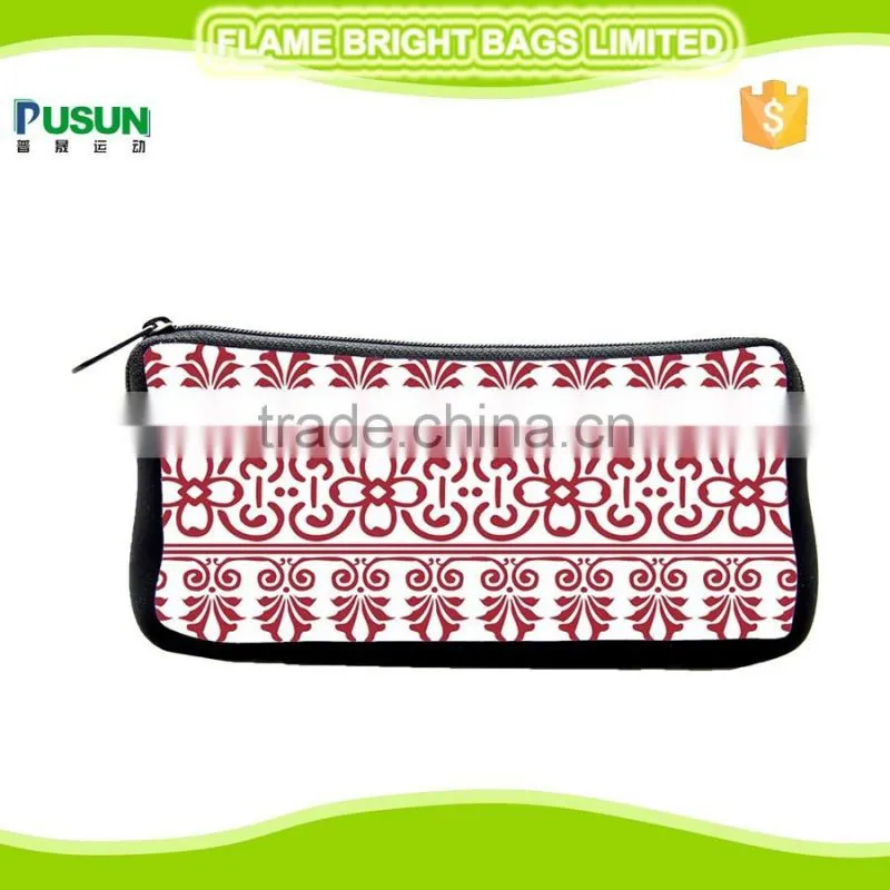 Neoprene waterproof pencil case with special pattern