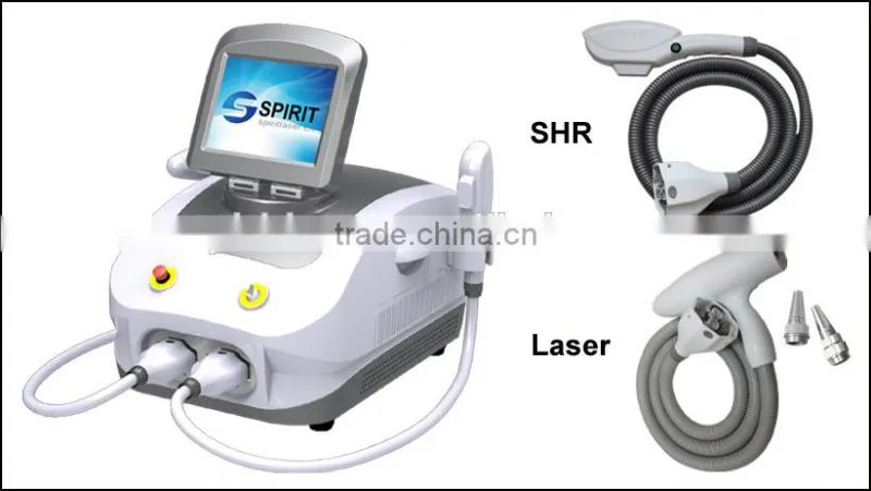 2 in 1 SHR hair removal, Laser tattoo removal machine Elite