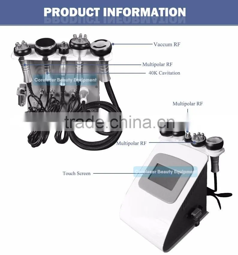 2016 hot sale rf vacuum machine weight loss machine cavitation for salon use