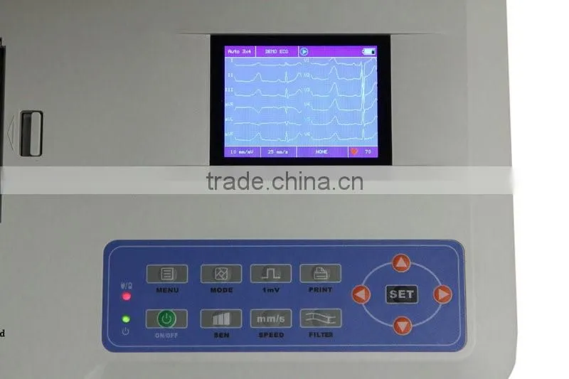Portable Digital ECG/EKG Machine Price with CE Certificate (EKG-903BS)