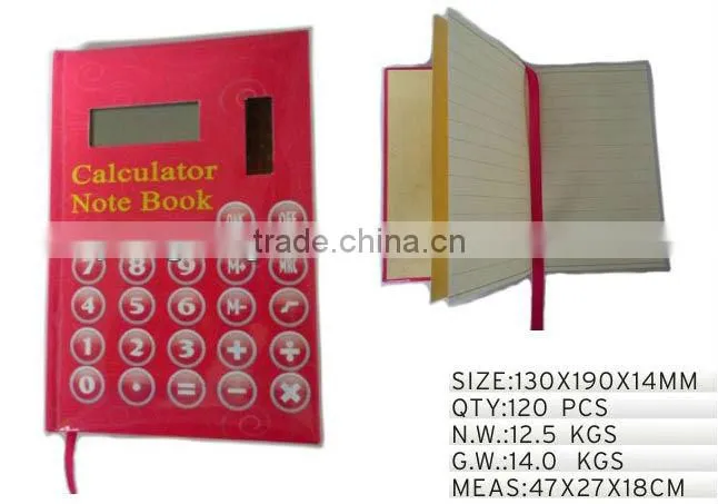 calculator with sticky notes