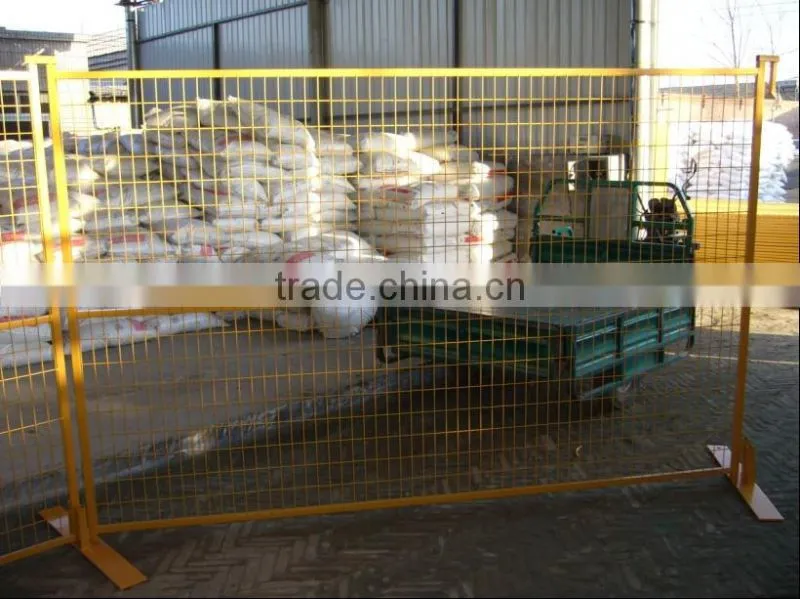 Galvanized US type and Canada standard powder coating Temporary fence/removable portable metal fencing