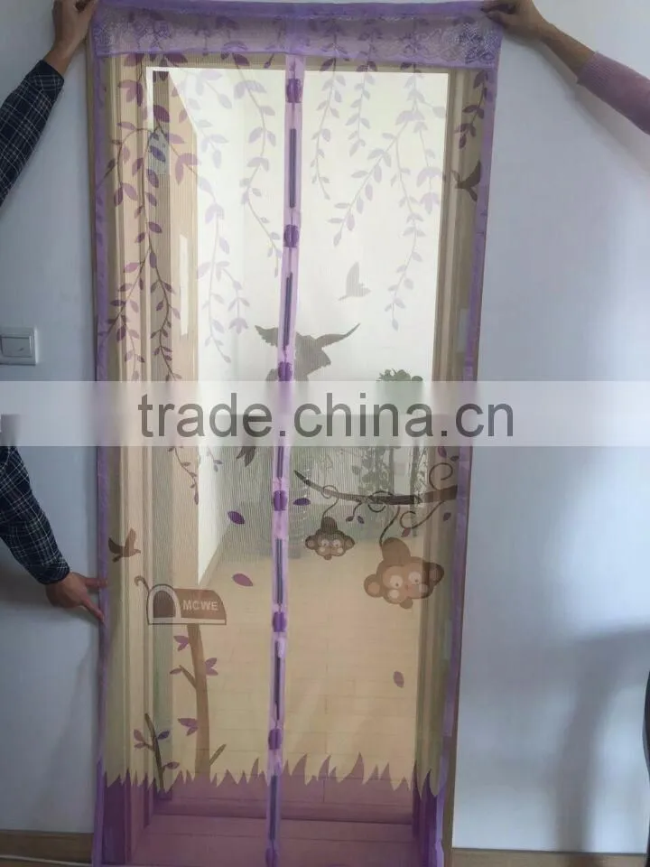 2016 new plastic insect window screen or magnetic screen door mesh used in windows and doors 18 magnets