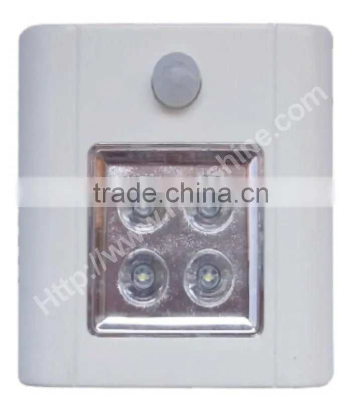 hot selling square indoor light sensor with 4led for night