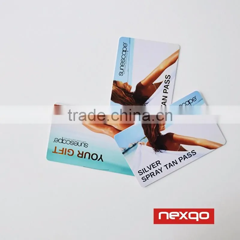 Custom pvc membership barcode key tag pvc card for VIP member