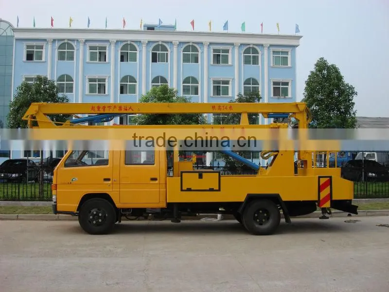 JMC folding arm High-altitude Operation Truck for hot sale,high lifting platform truck