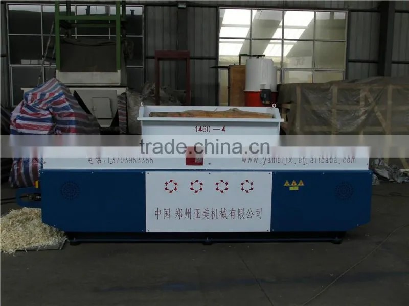 Chain wood shaving machine can shave small wood off cut quit well