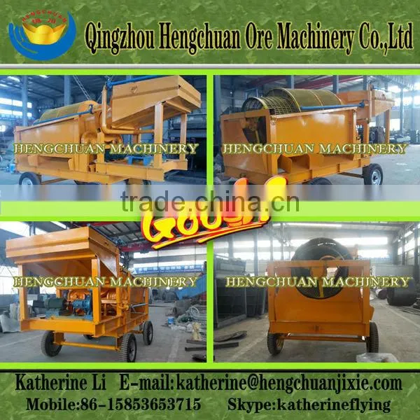 Benefication High-efficiency Small Portable Gold Wash Plant with High Pressure Spray Bars