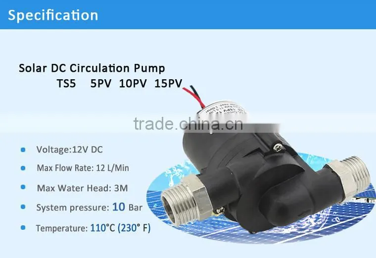 Thermal system solar pump