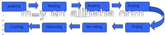 Top quality Broad bean frying production line