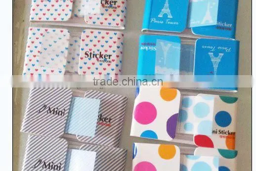 PET sticky note/transparent PET sticky note/ PET memo pad