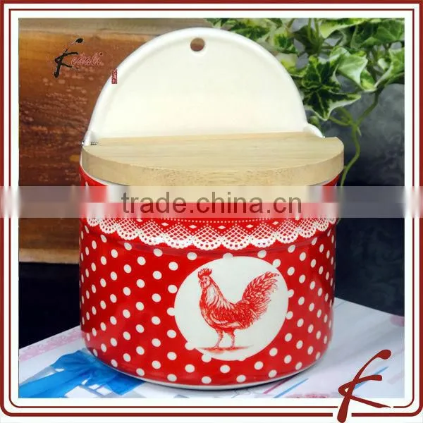 ceramic box shape salt and pepper shaker
