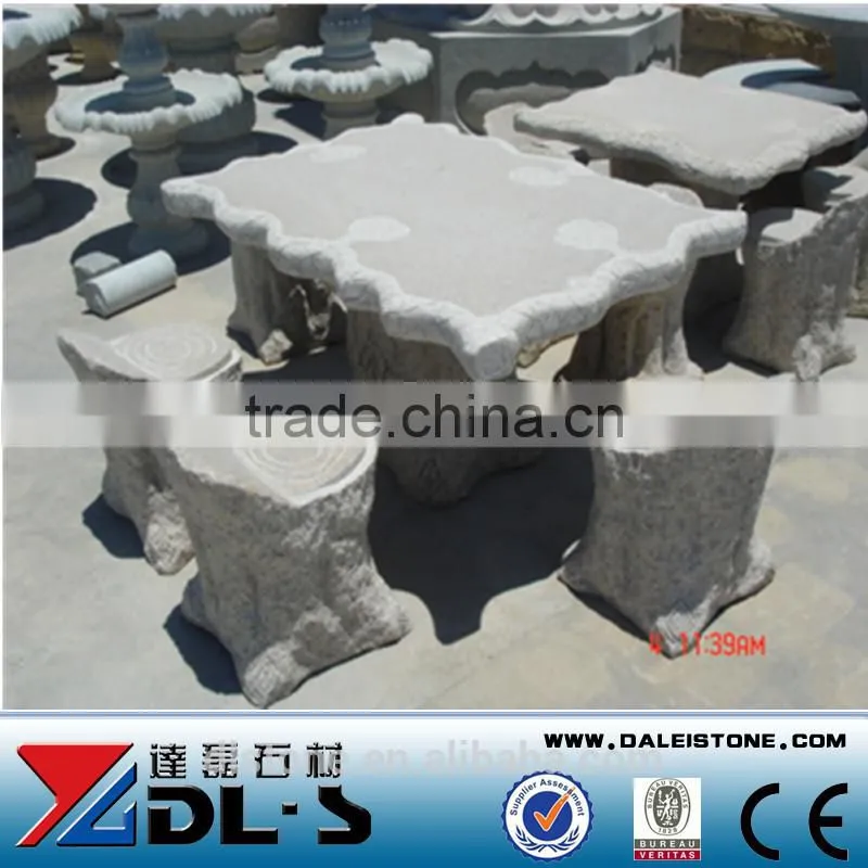 garden stone table and bench