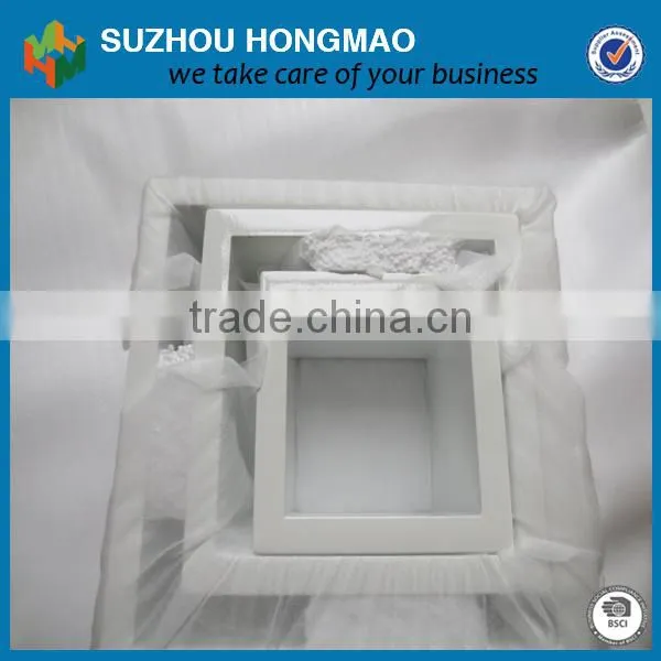 MDF floating wall cube shelf