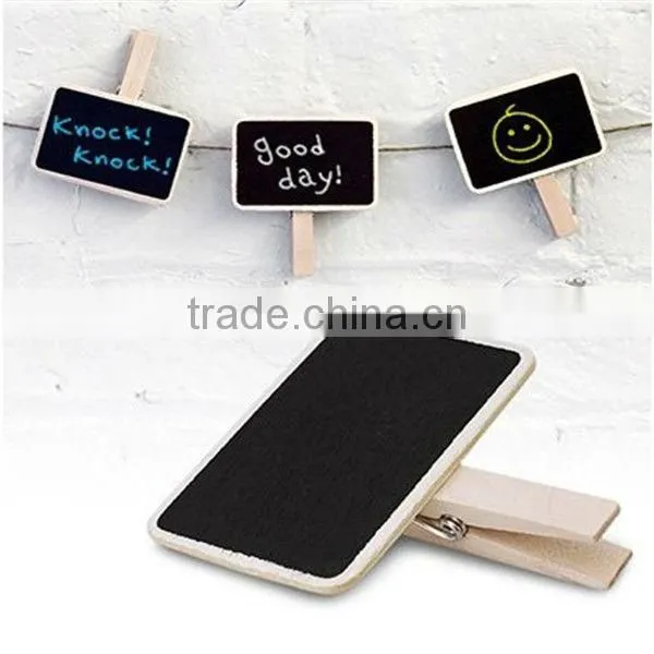 Wooden Chalkboards with Clip Wedding tags