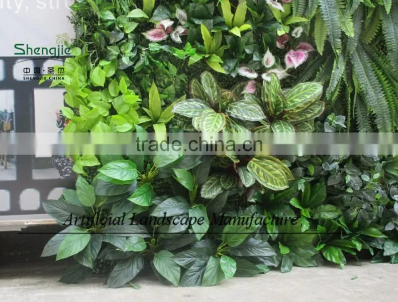ODM or OEM artificial plants wall in factory,fake green wall