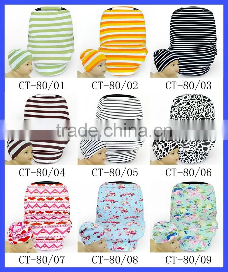 Black White Stripes Stretchy Infant & Toddle Baby Beanie
