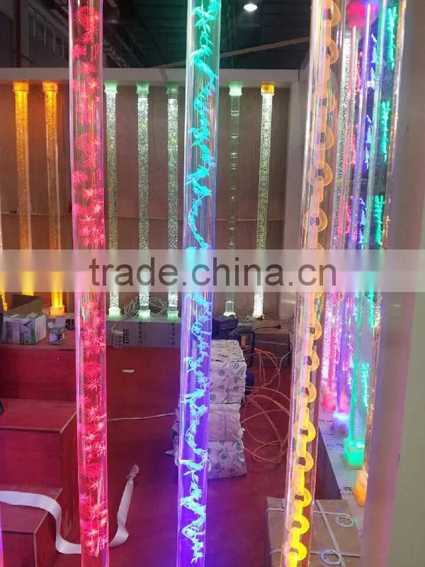 Lighted Glass Pillars For Home Decorative