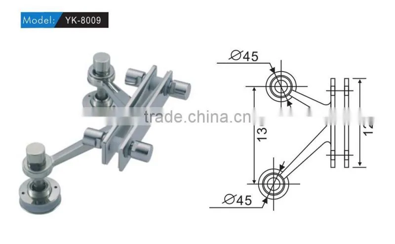 Stainless Steel K-shape 2-leg Glass Spider Systems/ Glass Spider Fittings