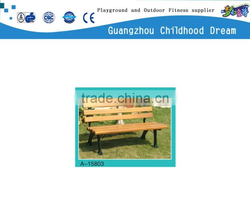 (A-15803) Outdoor corner solid wood bench outdoor wooden chair