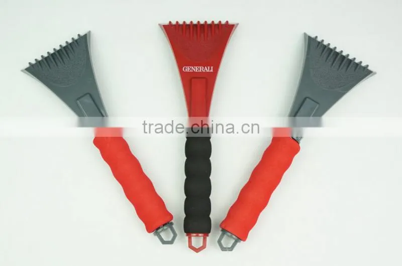 10years BSCI factory hot selling car Ice Scraper, o risk skidproof car snow scraper,promotional strongest ice shovel