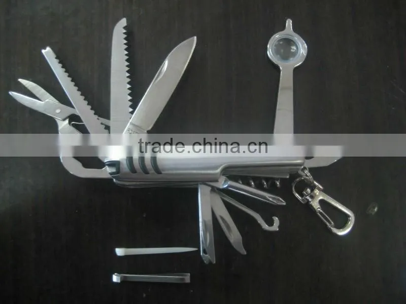 Multi Functional Pocket Knife with Led Flashlight