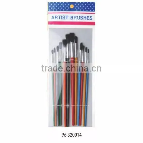 High-end 9Pcs/set Bicolor Synthetic Nylon Bristles Acrylic Watercolor Paintbrushes for Artists