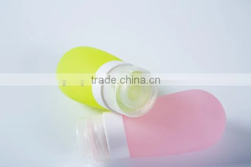 Silicone travel bottle Silicone cosmetic bottle BPA free bottle