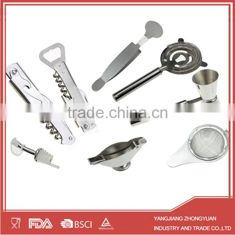 ZY-F1023 stainless steel double jigger with handle double cups measuring tool