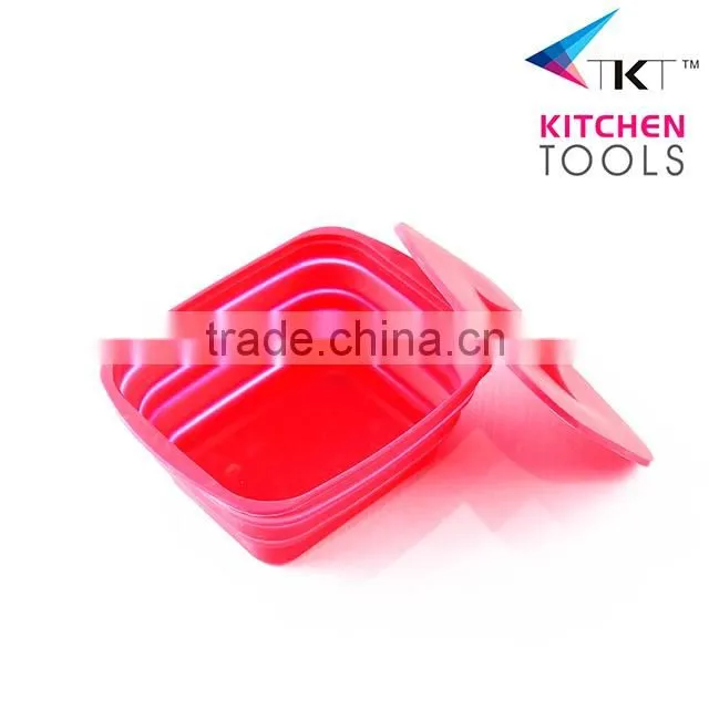 mini oval shaped food grade silicone cake pan with cover baking pan