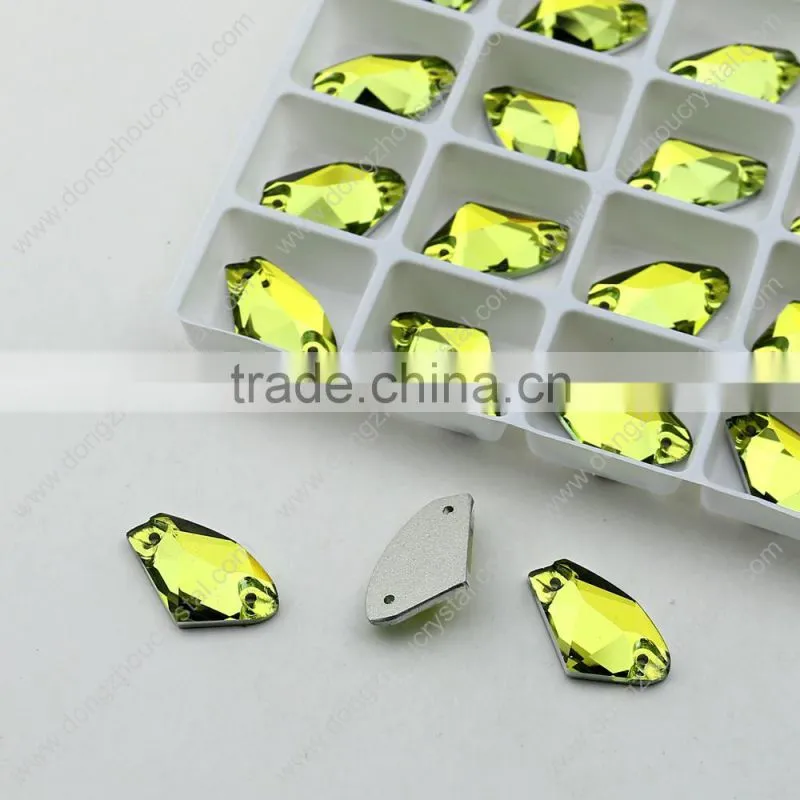 Special colorful sew on crystals! Sewing rhinestones on bridal dress/exquisite accessories