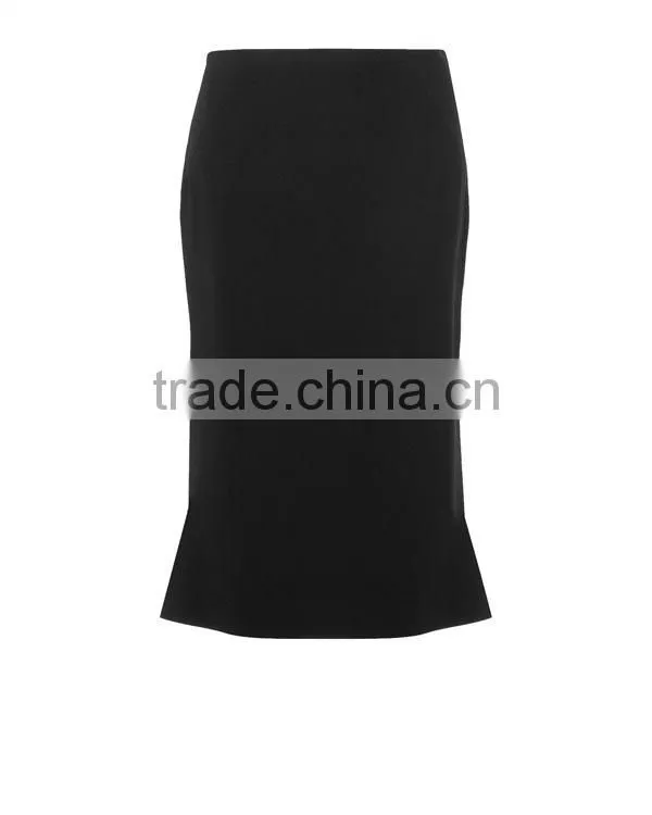 Ladies' fashion polyester chiffon ruffle botton fit style tutu skirt