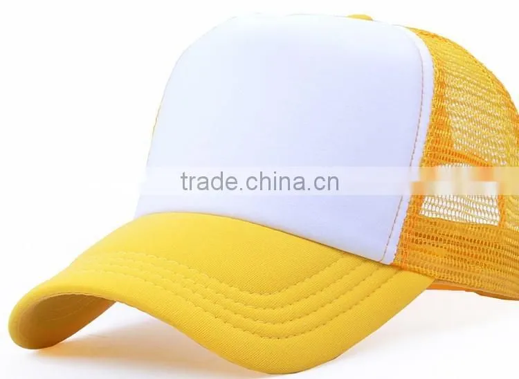 black 100%cotton snap back baseball cap trucker cap