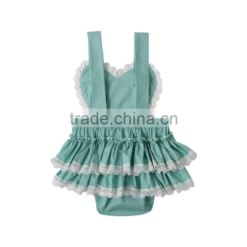 Wholesale fashion newborn baby clothes girls boutique clothing 2017 baby romper