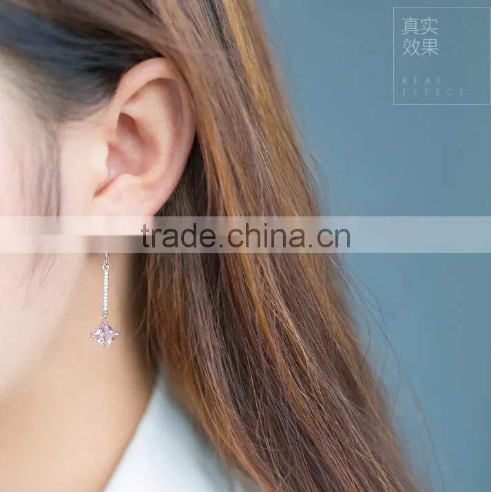 F20064N china supplier kids silver glass beads earring