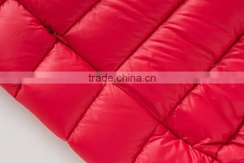 custom high quality womens winter lightweight and warm goose down feather filled padded jackets