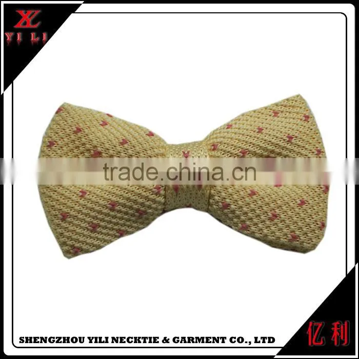 Mens polyester knitted cheap bow tie