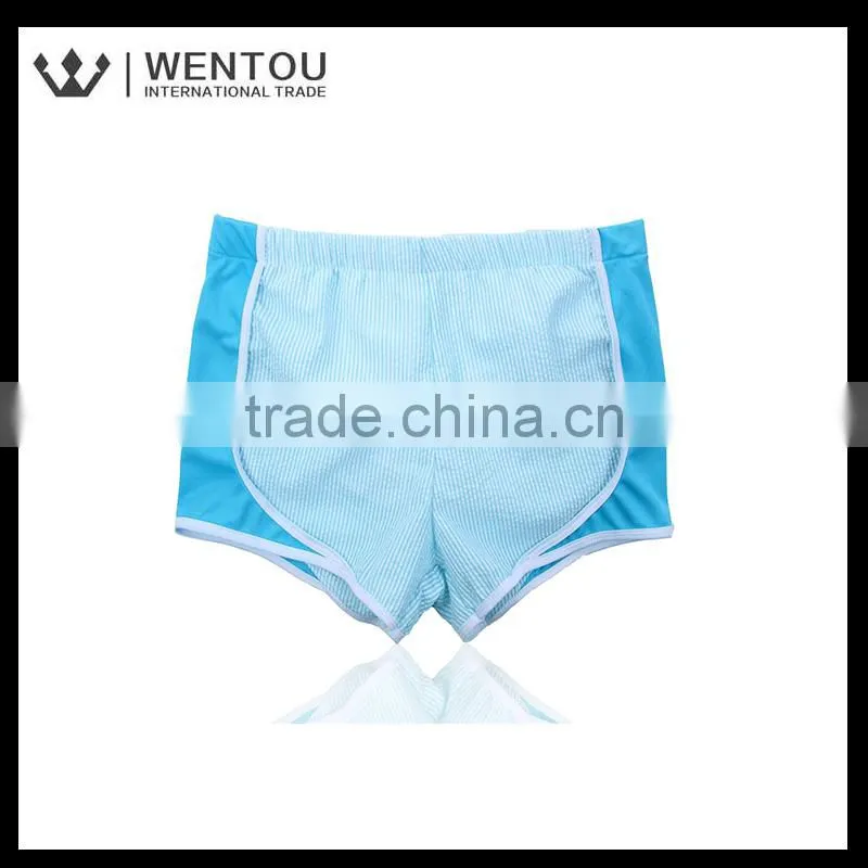 Preppy Monogram Seersucker Running Shorts