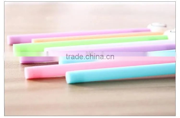 Cute steamed buns pattern cap pen 0.5mm plastic ballpoint pen