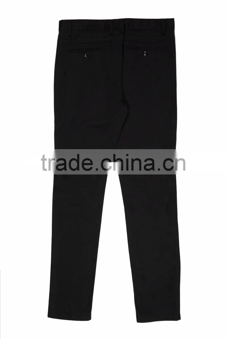 New model euro classic cutomized colored embroidery stitches pattern high waisted skinny pencil pants for men