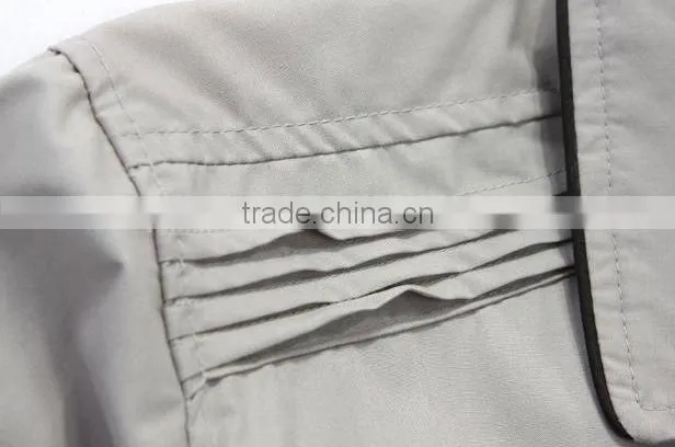 100% Cotton grey color slim fit stylish casual long sleeve fashion man Shirt
