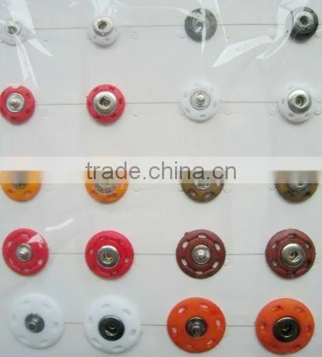 two parts plastic snap button