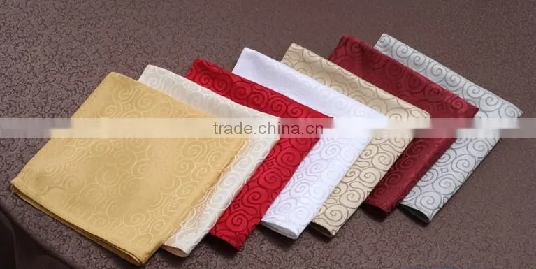 Light color folding design jacquard table napkin