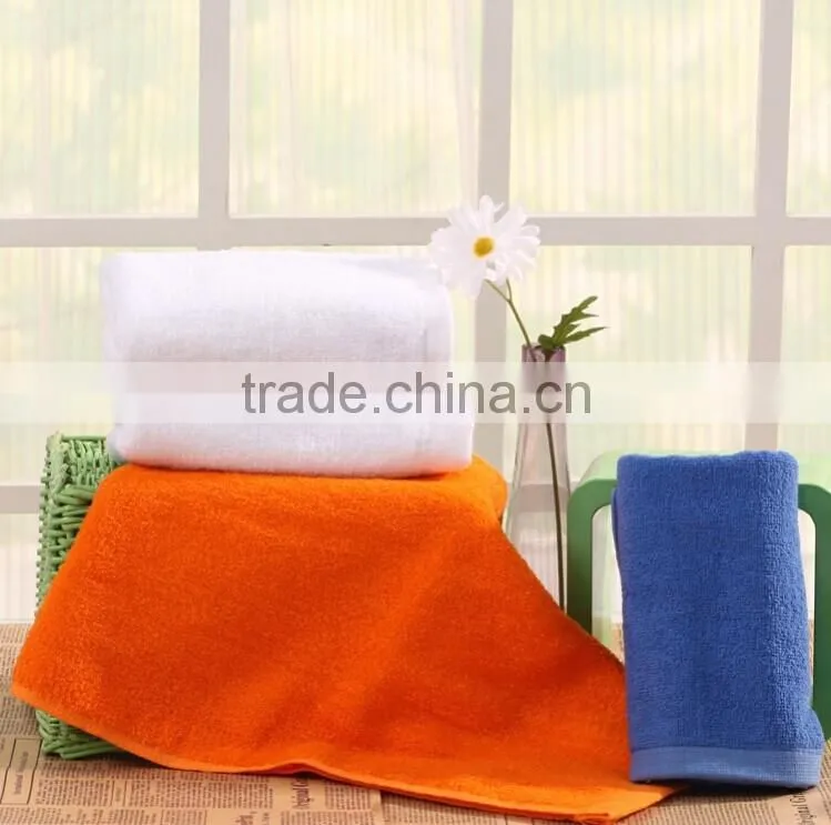 Environmental health good water absorption non greasy feeling 75cm*35cm weight 120g 100% cotton towel Pure bright fine neat