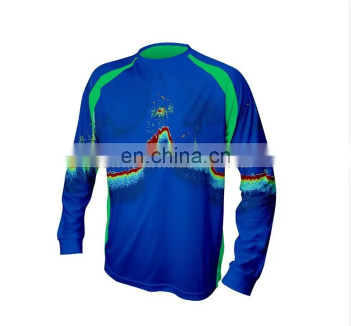 OEM Round Neck protection custom functional fishing shirts