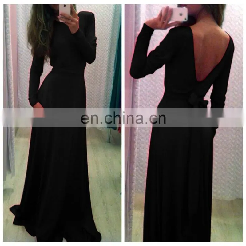 Guangzhou dress long sleeve backless dress patterns