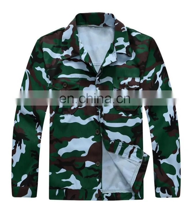 100% Polyester waterproof antistatic camouflage causal jacket