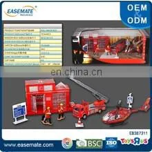 Hot sale alloy pull back car diecast fire truck sey toys